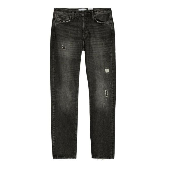 Ovadia & Sons New York Men's Straight Taper Jeans 003 Black Denim Size 32 NWT - Picture 3 of 12
